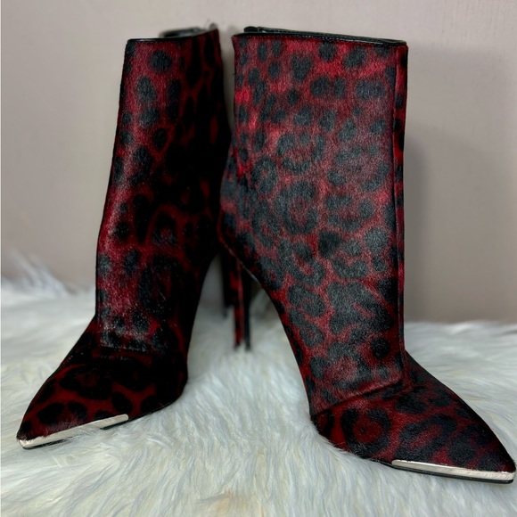 NINE WEST NWOT Calf Hair Zip Boot - Picture 9 of 11